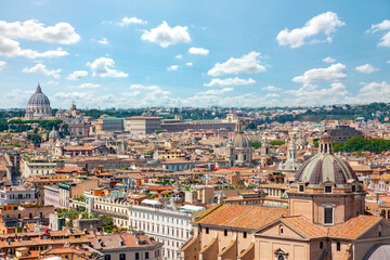 Wall Mural - View of Rome from the Palazzo Vittoriano