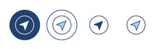 Compass Icon Vector. Arrow Compass Icon Sign And Symbol