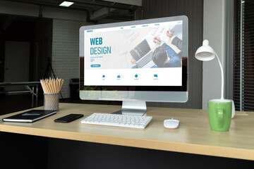 Website design software provide modish template for online retail business and e-commerce