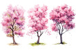 Flowering Trees Set