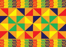 African Ethnic Native Pattern.Traditional Kente,ankara,kitenge,chitenge,capulana African Wax Print Fabric Pattern.Abstract Vector Motif Pattern.For Fabric,clothing,blanket,carpet,woven,wrap,decoration