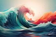 Exploring the artistry of abstract wave backgrounds in digital design