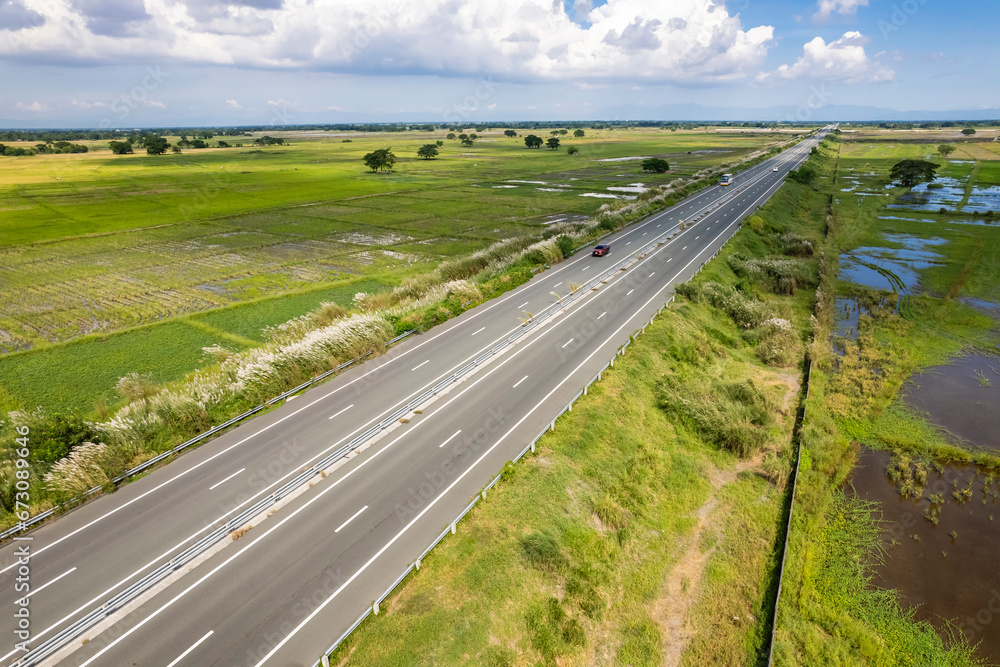 Aerial of Central Luzon Link Expressway , better known by its acronym ...