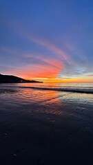 Wall Mural - sunset over the sea