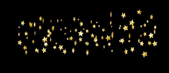 XMAS stars background, sparkle lights confetti falling. magic shining Flying christmas stars on night