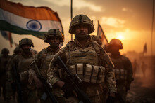 Army Force Troop In Armed Forces Flag Day