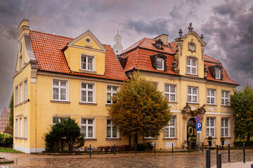 Poster - Beautiful medieval houses in the Old Town in Gdansk