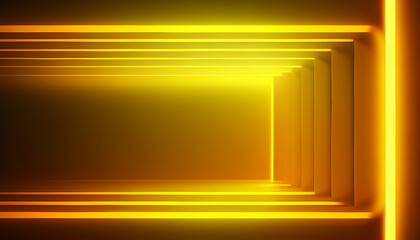 Wall Mural - Neon yellow gradient background