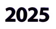 2025 plakative 3D-Schrift, 3d, Jahreswechsel, schwarzKalender, Neujahr, Datum, Freisteller, Alphakanal, Rendering
