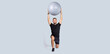 © Prostock-studio - Glad strong muscular millennial european guy with beard, make exercises with fit ball for hands, enjoy workout