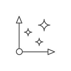 Cleaning area line outline icon