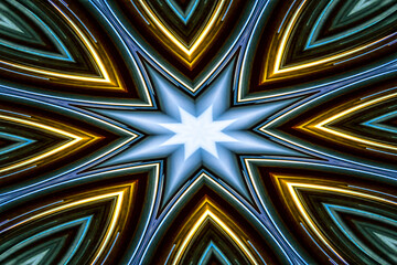 Wall Mural - artistic illustration of futuristic star