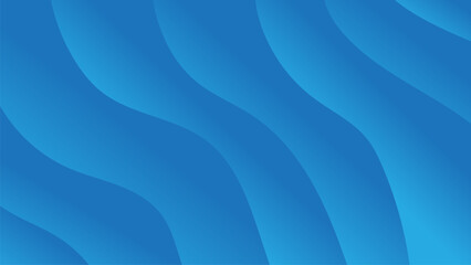Abstract gradient blue wave vector background