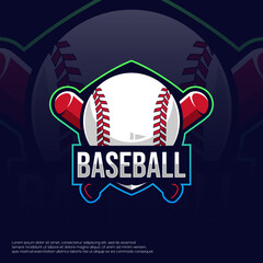 Poster - Baseball eSport Logo Design Vector