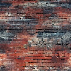 Aufkleber - Abstract Brick Wall Textures Pattern