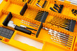 Drill bits set professional industrial tools and equipment.