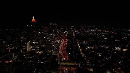 Wall Mural - City Traffic at Night