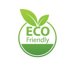 Sticker - Ecology  friendly concept,Banner design, Vector illustration