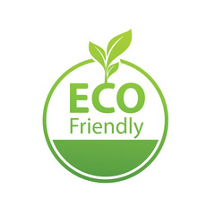 Sticker - Ecology  friendly concept,Banner design, Vector illustration