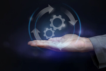 Automation Business process, System development  technology concept