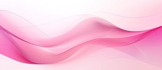 Canvas Print - Waves of a pink abstract background