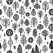 Seamless vector lineal pattern in black and white.