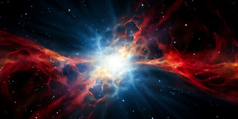 Wall Mural - futuristic abstract energy wave background in space