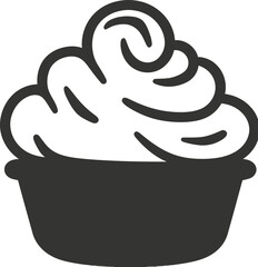 Wall Mural - Whipped Cream Icon