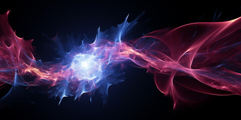 Wall Mural - futuristic abstract energy wave background in space