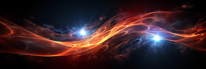 Wall Mural - futuristic abstract energy wave background in space