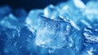 Ice Cube Texture Wallpaper, Melting Ice Cube