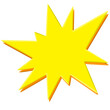 © Gandong - Comics speech bubble for text pop art design. White empty dialog cloud for text message halftone shadow. Comics sketch explosion star splash comic book text.