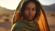 Somali woman in desert