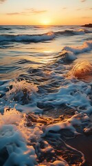 Wall Mural - Sun rise ocer the ocean UHD wallpaper