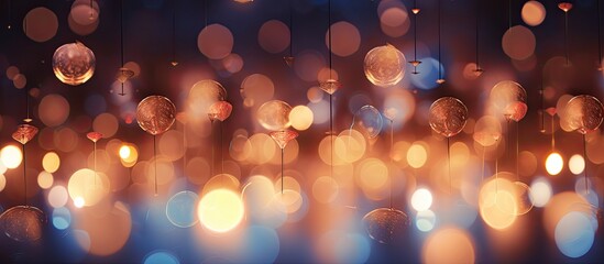 Poster - Background with abstract vintage light in a bokeh pattern