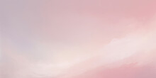 A Pink And White Sky With A Plane Flying In The Sky. Expressive Pink Oil Painting Background
