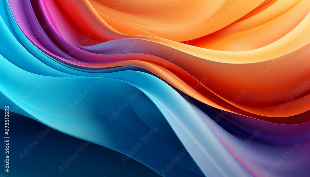 Multi random layers color texture. 3D paper cut layers in gradient shapes. Abstract carving art realistic decoration textured with cardboard wavy layers