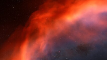 nebula gas cloud in deep outer space