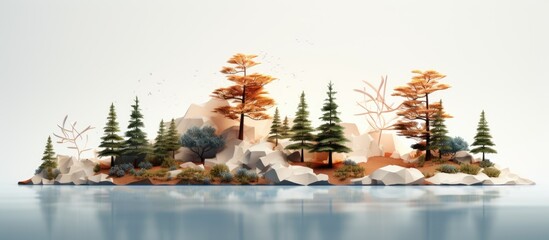 Three dimensional backdrop