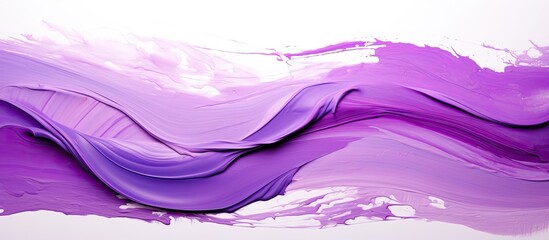 Wall Mural - The backdrop consists of violet paint applied in abstract brushstrokes