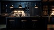 Dark kitchen interior industrial edge and sophisticated style