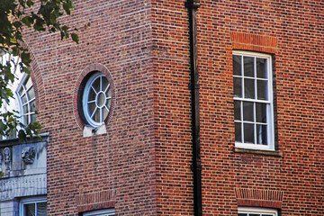 Canvas Print - old brick building