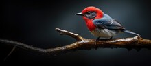 The Flowerpecker With A Red Back