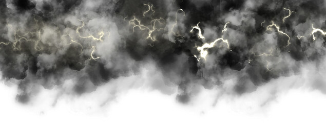 Wall Mural - lightning cloud storm element