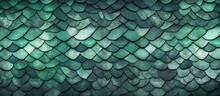 Mint Colored Isfahan Tiles Resembling Snake Skins Lay Seamlessly On A Grey Crocodile Like Pattern Serving As A Backdrop Of Nature A Surreal Snake Emerges Painted In Shades Of Green On The M