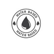 water based ingredients icon vector element design template