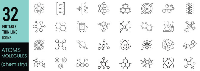 Molecule and atom set icon template color editable. Molecule pack symbol vector illustration for graphic and web design.