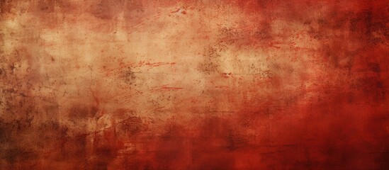 Canvas Print - An ideal background for holiday Christmas or retro designs is a conceptual red paper with a grungy or vintage texture The surface is stained or dirty giving it a charmingly aged appearance 