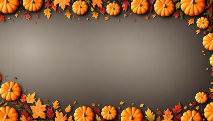 thanksgiving background with pumpkins