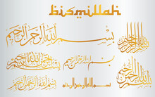 Calligraphy Of The Bismillah In Vector Form In Many Styles